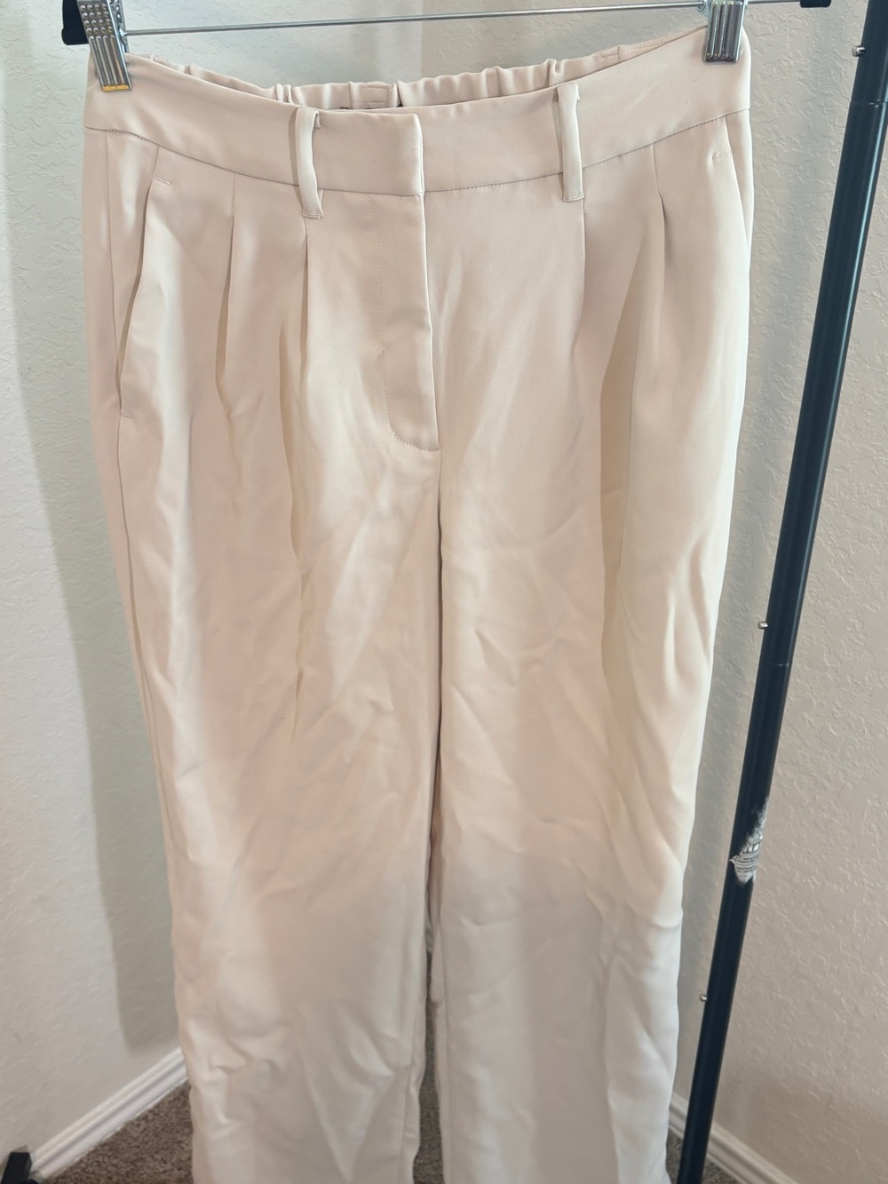Quince Cream Beige Dress Pants